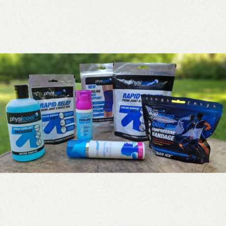 Overzicht assortiment Physicool rapid relief