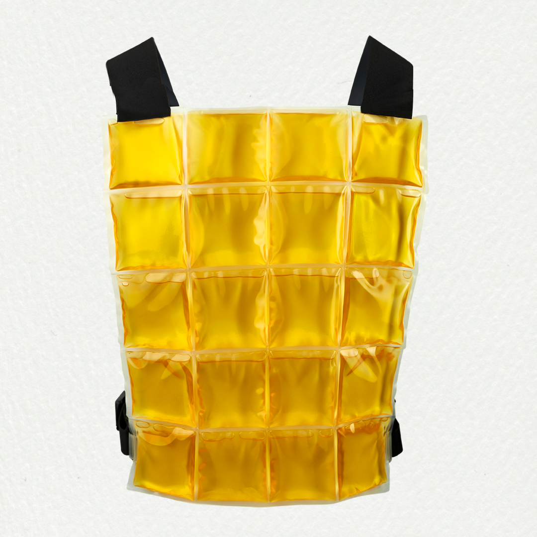 Koelvest medisch voor bij operaties - geel